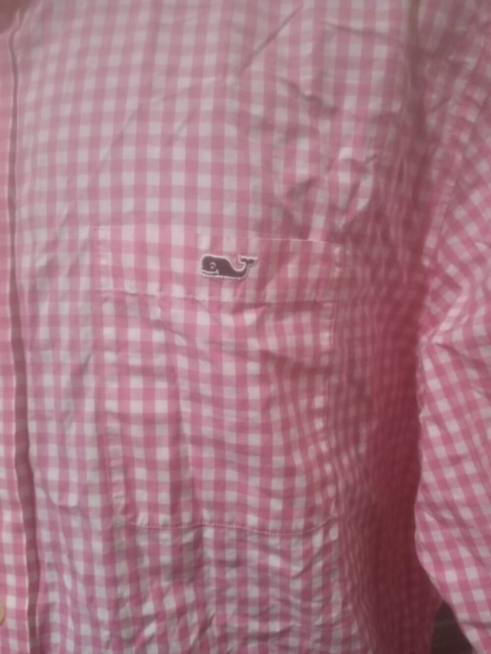 Vineyard Vines Classic Fit Tucker Shirt Pink White Check Cotton  Sz XL Button - Picture 3 of 12